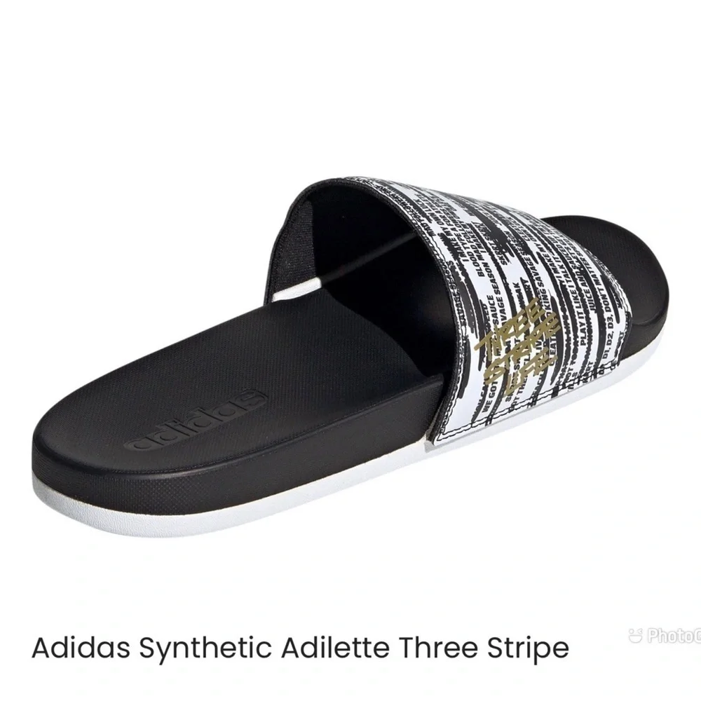 Adidas Synthetic Adilette Three Stripe Life Comfort Slides